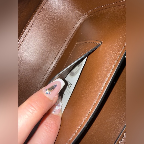 Versace La Medusa calf hair leopard-print mini bag. Calf Leather Calf Hair 100% - Picture 5 of 5